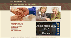 Desktop Screenshot of agingmadeeasyllc.com